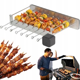 Grill Elektryczny Ogrodowy Barbecue Grill Elektryczny Automatyczny Obrotowy