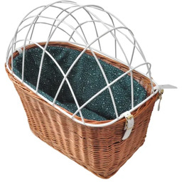 Aumüller Wiklinowy Kosz na Bagażnik Rowerowy dla Psa