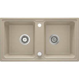 DEANTE Zlewozmywak dwukomorowy Zorba ZQZ 7203 Piaskowy 43.5x78