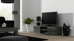 Cama Meble Szafka RTV SOHO 140 szary/ szary