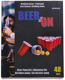 Gra Beer Pong (22 kubki i 24 piłki)
