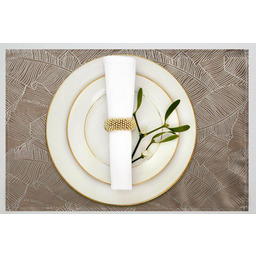 Eurofirany Obrus serweta 30x40 Isla podkładka beżowy ciemny