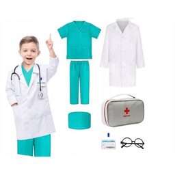 Lekarz Doktor Kostium Medyczny zestaw Lekarza Akcesoria 5