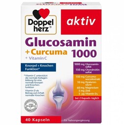 Glukozamina 1000 z Kurkumą i Witaminą C, Doppelherz,