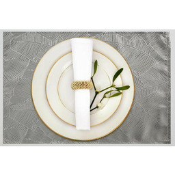 Eurofirany Obrus serweta 30x40 Isla podkładka srebrny wzór