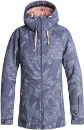 kurtka zimowa damska ROXY VALLEY HOODIE Crown Blue/Washed