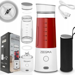 Blender Przenośny Smoothie Bezprzewodowy Usb 450ml Kielichowy Etui