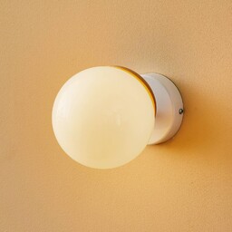 Kinkiet Sfera Eko-Light, możliwość ściemniania, biały / opal,