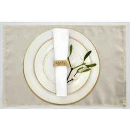 Eurofirany Obrus serweta 30x40 Isla podkładka kremowy welurowy