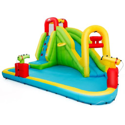 Park Wodny Dmuchany Zamek Dla Dzieci Ze Zjeżdżalnią