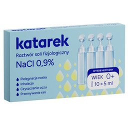 KATAREK Roztwór soli fizjologiczny NaCl 0,9% 10x5ml