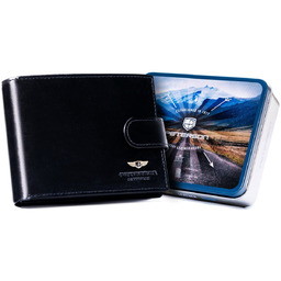 Klasyczny Portfel Męski Skóra Naturalna - Peterson