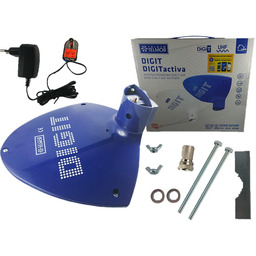 Antena szerokopasmowa Telkom-Telmor DIGIT Activa, niebieska