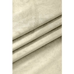 Zasłona welwetowa jodełka kremowa na kołach ZKMY-03