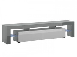Cama Meble Szafka RTV TORO 200 szary/ biały