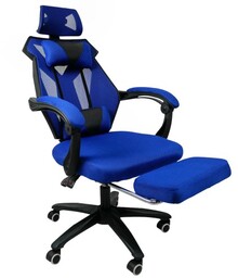 Fotel Gamingowy z zagłówkiem Infini Feder Blue OUTLET