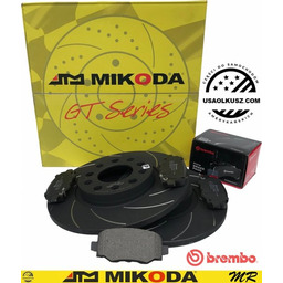 Tylne klocki brembo + NACINANE tarcze hamulcowe tylne