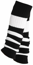 Todo Socks Długie getry z wełną w pasy,