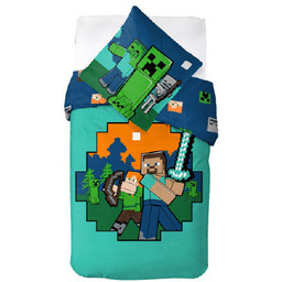 Pościel MINECRAFT Steve Creeper Kilof Alex TNT