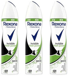 Rexona, Antyperspirant InvisibleFresh Power, 3x150ml