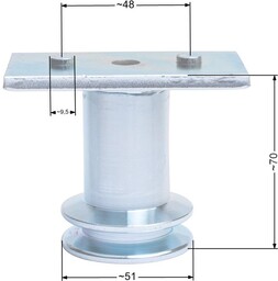 Adapter kosiarki Partner 553 Jet55S KN14