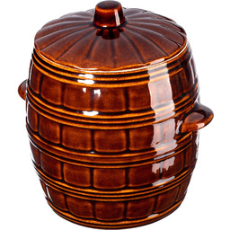 Beczka kamionkowa Helios 5L, z pokrywką