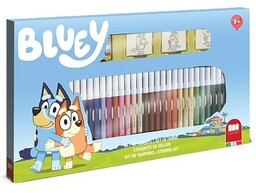 MULTIPRINT Zestaw kreatywny Pieczątki i pisaki Bluey 043-57120
