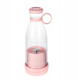 Mini Blender Przenośna Sokowirówka Fresh Juice Różowa