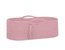 Kosz Mojżesza Boho Handmade - Pastel Pink