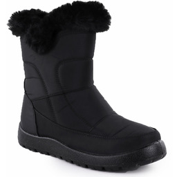 Śniegowce damskie płaskie ocieplane czarne Potocki KI24322