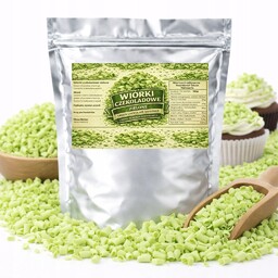 Wiórki Czekoladowe Zielone - posypka do tortu, ciast