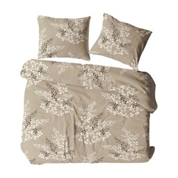 KARO Pościel z kory 140x200 cappuccino gałązki liście