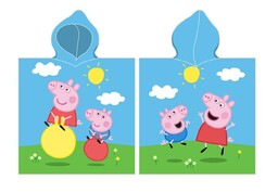 Carbotex Poncho dla dzieci 50x115 Świnka Peppa Pig