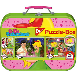 Schmidt Spiele 55595 Bibi Blocksberg, Cztery Dziecięce łamigłówki