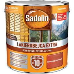 Lakierobejca Ochronno-Dekoracyjna Extra Szwedzka Czerwień 2,5 l Sadolin