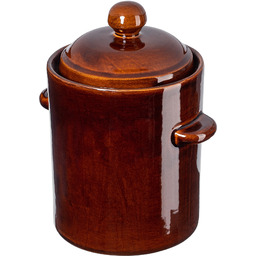 Garnek hermetyczny kamionkowy Athena 2,5L, z pokrywką