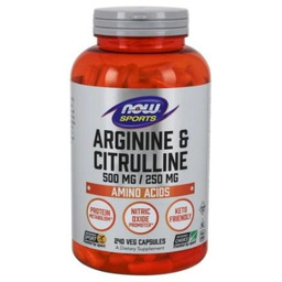 NOW FOODS Sports Arginina i Cytrulina L-Arginine +