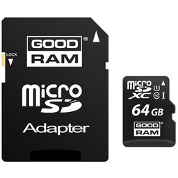 Goodram microSDXC 64GB Class 10 karta + adapter