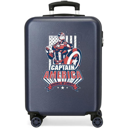 Marvel Los Avengers, Niebieski, 38x55x20 cms, walizka kabinowa