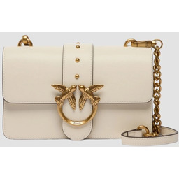 PINKO Biała kopertówka Love One Mini St. Cl