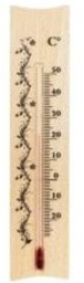 TADAR Termometr drewniany wewnętrzny prosty