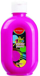 Farba plakatowa 300ml KEYROAD fluorescencyjna neonowy różowy