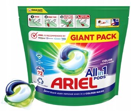 Kapsułki Do Kolorowego Prania Ariel All-In-1 Pods 72