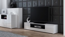 Cama Meble Szafka RTV VIVA 180 biały/ biały