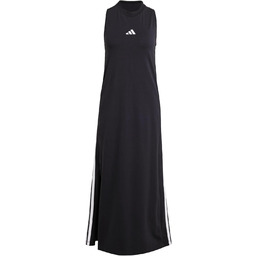 adidas Kobiety ESSENTIALS 3-STRIPES LONG RACERBACK DRESS, Black/White,
