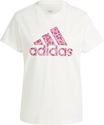adidas Kobiety Animal Print Graphic Tee, off white,