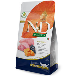 FARMINA N&D CAT Neutered, Lamb, Pumpkin and Blueberry