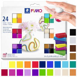 Masa Modelarska Fimo Zestaw termoutwardzalna modelina 24 x