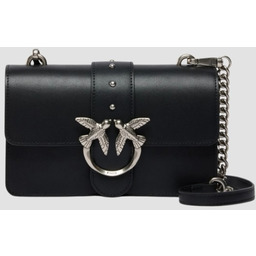 PINKO Czarna kopertówka Love One Mini St. Cl