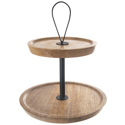 Orion Patera drewniana MANGO, 2 - poziomy